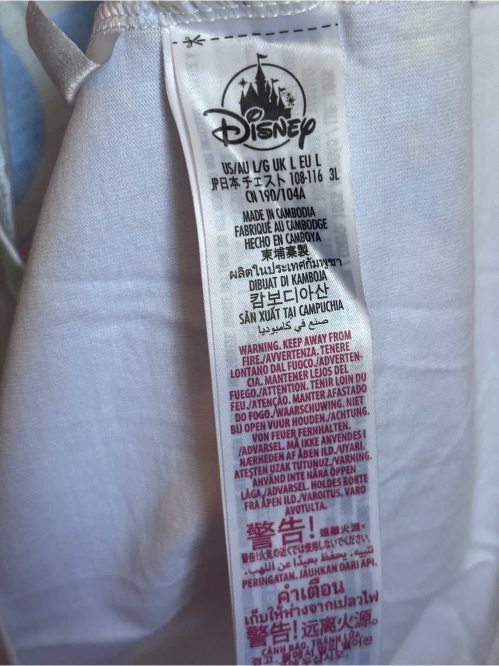 NWT Disney Parks 2024 Cinderella Castle Graphic Tee Adult Large Theme Park - Picture 5 of 9